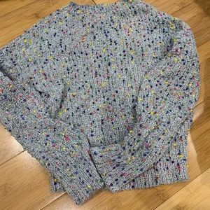 Grey chenille sweater